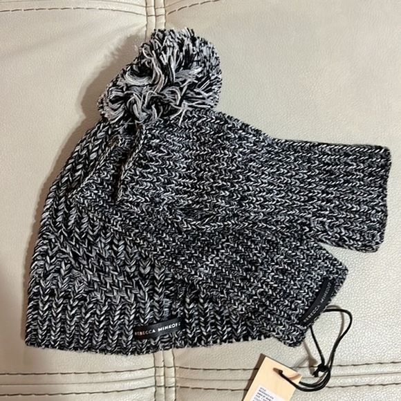 Rebecca Minkoff Marled Beanie And Armwarmer Set NWT - Picture 4 of 10